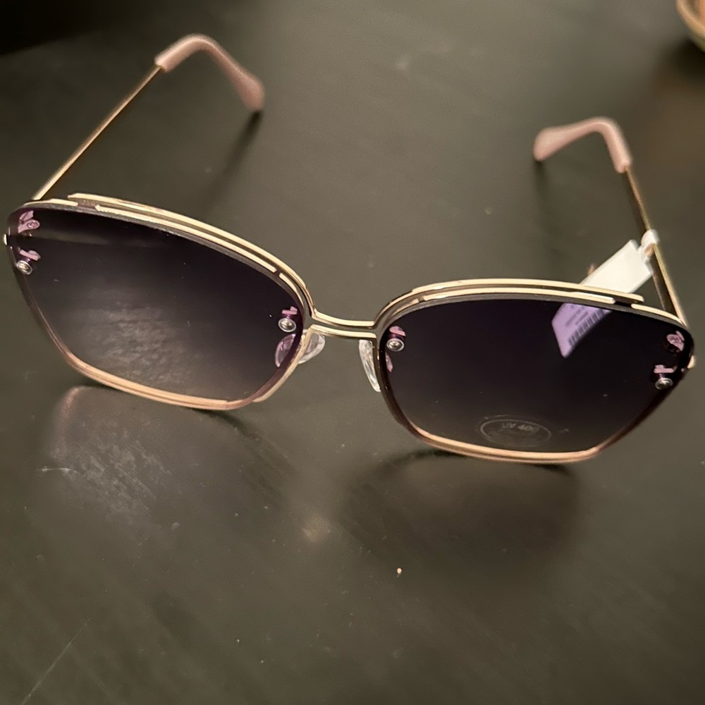 Christine Slim Metal Sunglasses (Francesca’s)